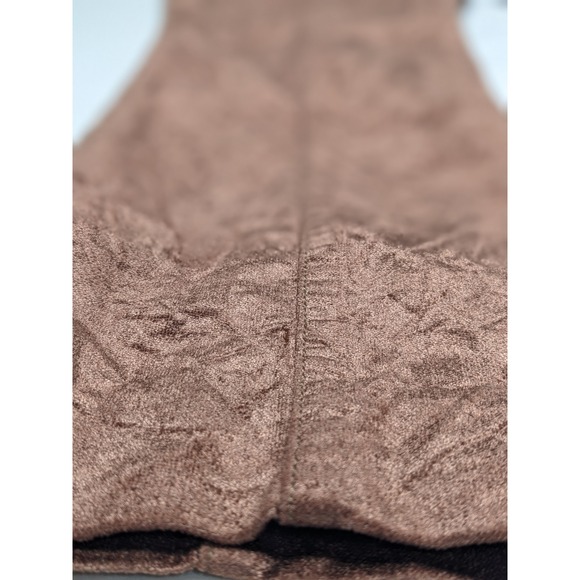 Anthropologie The Essential Slim Brown Textured Straight Leg Pants Womens 14 - Picture 2 of 11